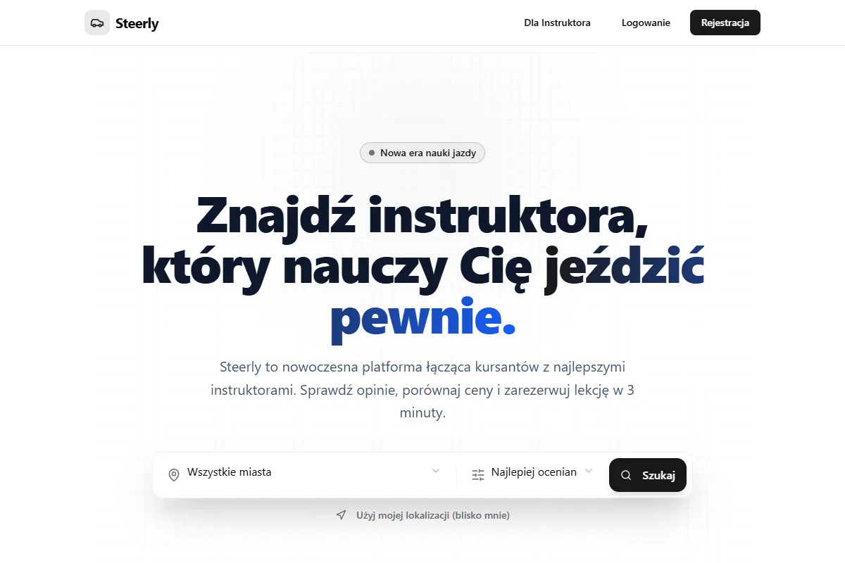 Steerly desktop preview